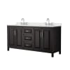 Dark Espresso / Giotto Quartz Top / Polished Chrome Hardware