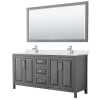 Dark Gray / Giotto Quartz Top / Polished Chrome Hardware