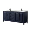 Dark Blue / Giotto Quartz Top / Matte Black Hardware