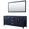 Dark Blue / Brushed Gold Hardware