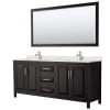 Dark Espresso / Giotto Quartz Top / Polished Chrome Hardware