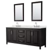 Dark Espresso / Giotto Quartz Top / Polished Chrome Hardware