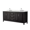 Dark Espresso / Giotto Quartz Top / Polished Chrome Hardware