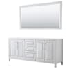 White / Polished Chrome Hardware