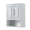 White / Polished Chrome Hardware