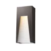 Deep Bronze / Silver / Frosted Ribbed Glass