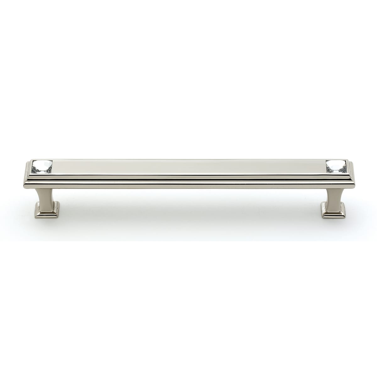 Alno C213 6 Pn Polished Nickel Crystal 6 Inch Center To Center Bar