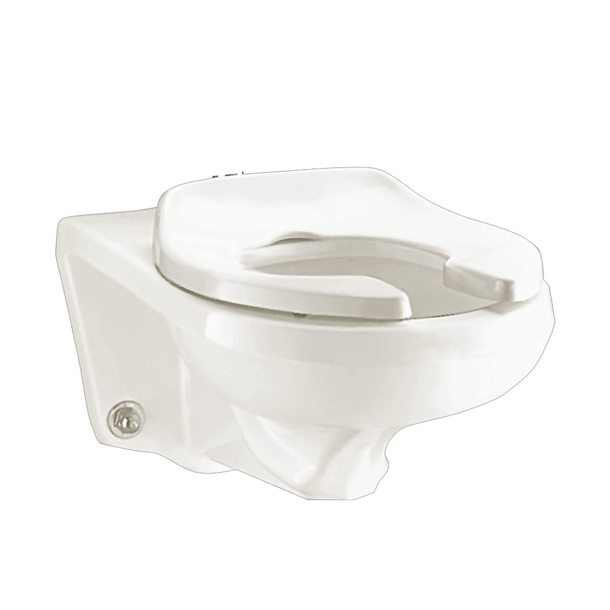 American Standard 2296 019ec 020 White Afwall Elongated Toilet Bowl Only With Top Spud And Slotted Rim For Bedpan Holding Less Seat And Flushometer Faucet Com