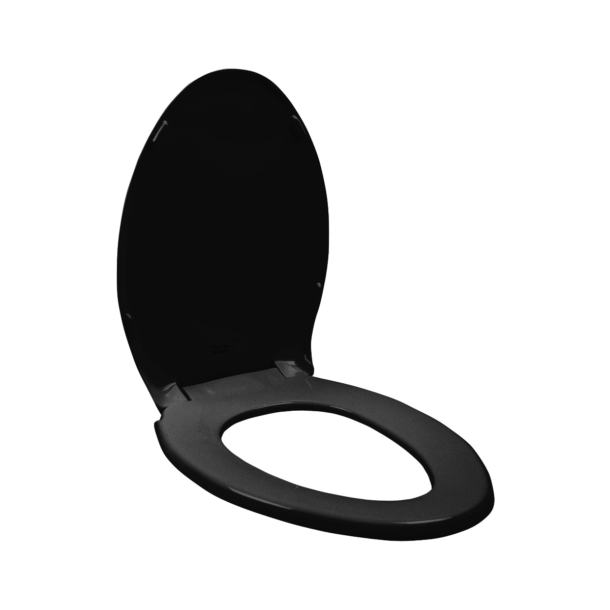 black elongated toilet seat