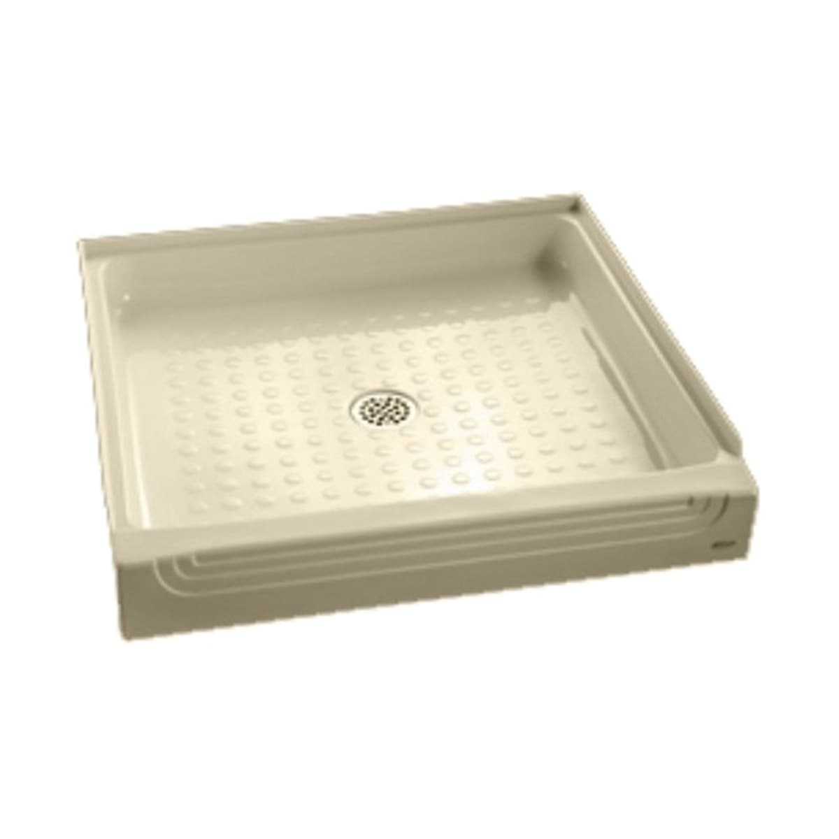 American Standard 3636 Y1st 020 White Acrylux 36 X 36 Reinforced Acrylic Shower Pan Single Threshold Center Drain Faucetdirect Com
