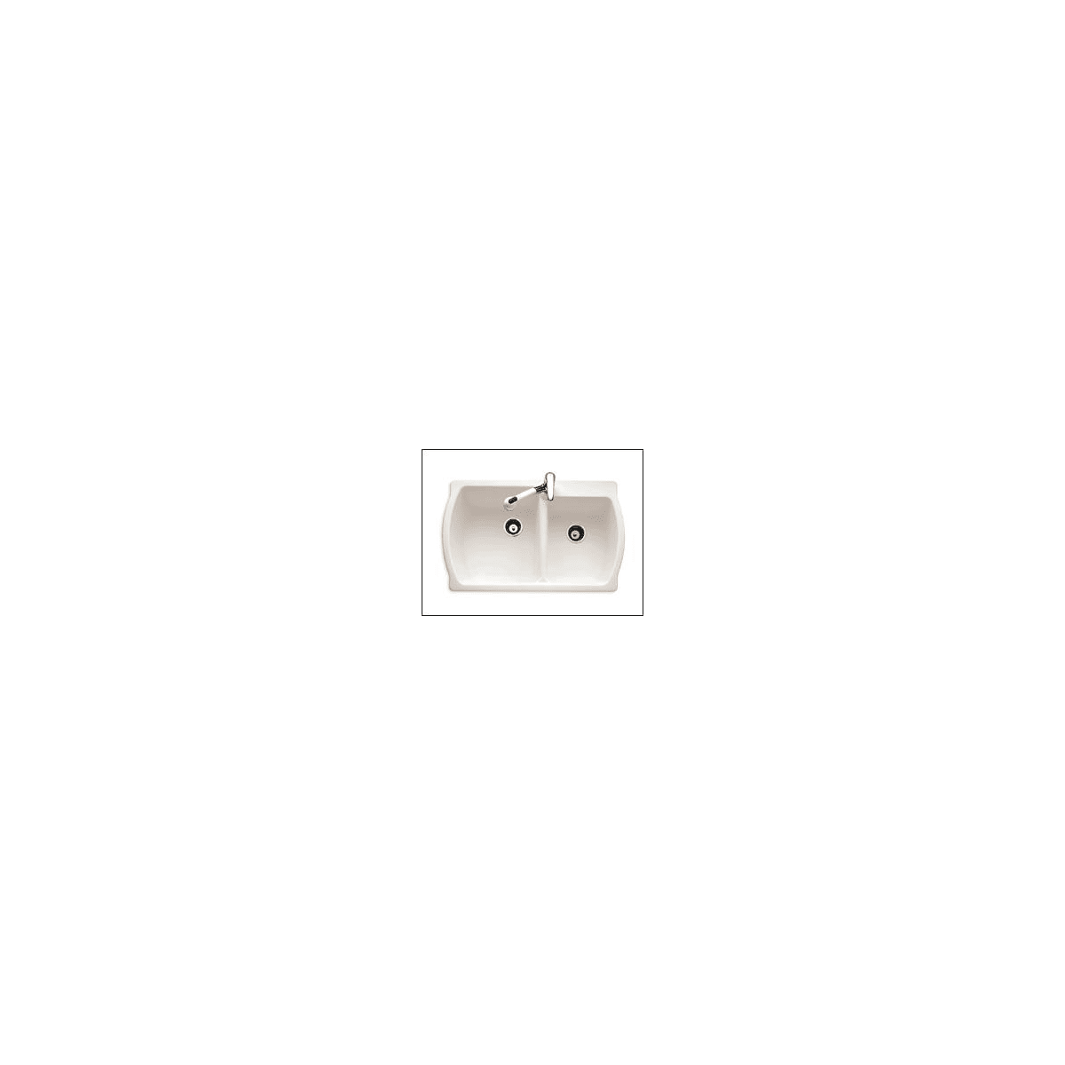 American Standard 7048 803 950 Glacier White Double Basin Dupont