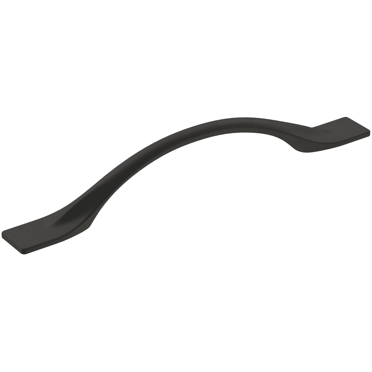 Amerock Bp36918fb Matte Black Uprise 5 1 16 Inch Center To Center Arch Cabinet Pull Pullsdirect Com