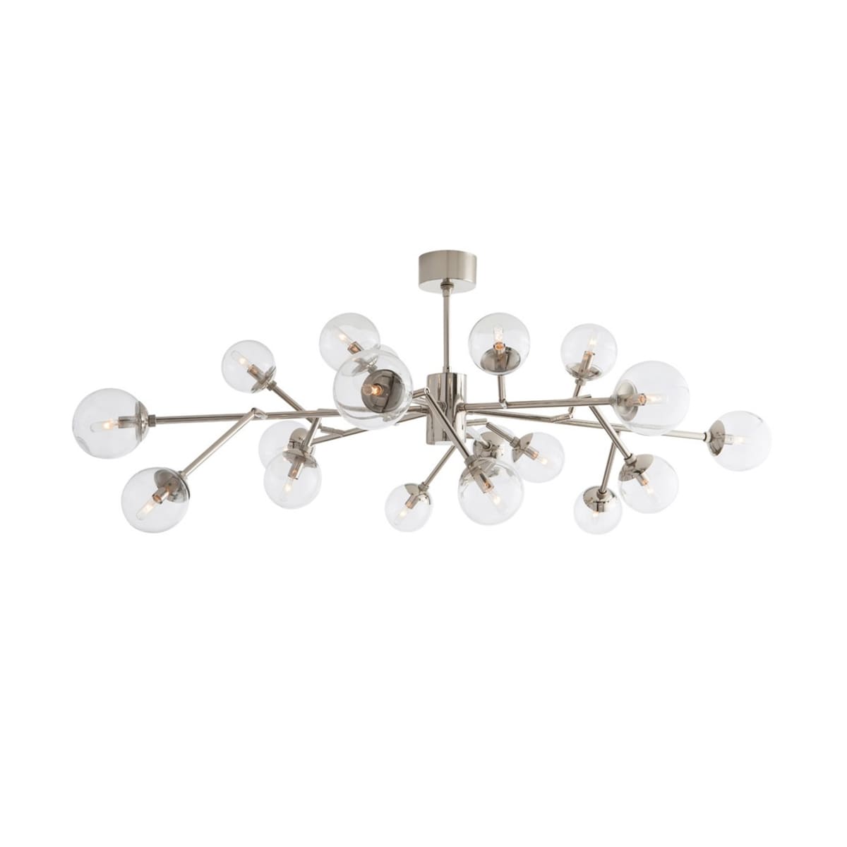 Arteriors 89032 Polished Nickel Dallas 58 Chandelier Lightingshowplace Com
