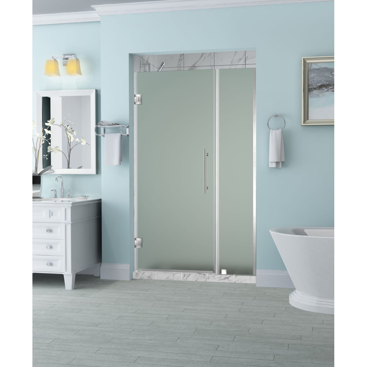 Aston Sdr965f Ch 4026 10 Chrome Belmore 72 High X 40 Wide Hinged Aston Sdr965f Ch 4026 10 Belmore 72 High X 40 Wide Hinged Frameless Shower Door