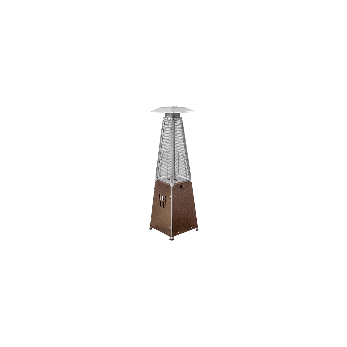 Az Patio Heaters Hlds032 Gtthg Bronze Glass Tube Portable Patio Heater