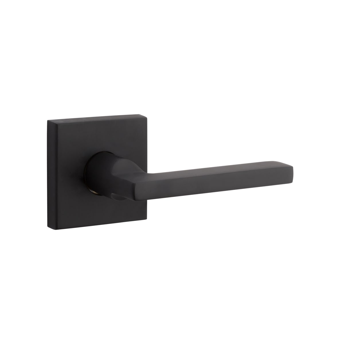 Baldwin Pssqucsr190 Satin Black Square Passage Door Lever