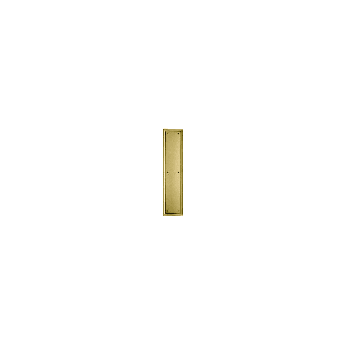 Baldwin 2110 3-1/2 Inch x 15 Inch Solid Brass Round Corner Push Plate Satin Nickel B009C96BRQ 