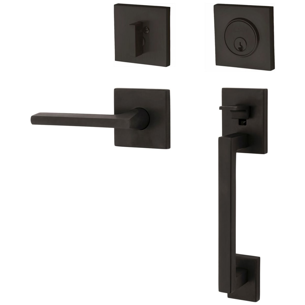 Baldwin 5452.112.PSEA Solid Brass Door Lever Venetian Bronze Full Passage Set