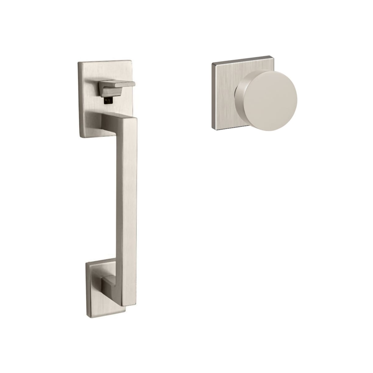 Baldwin 853905055190AC Satin Black Minneapolis Sectional Handleset 