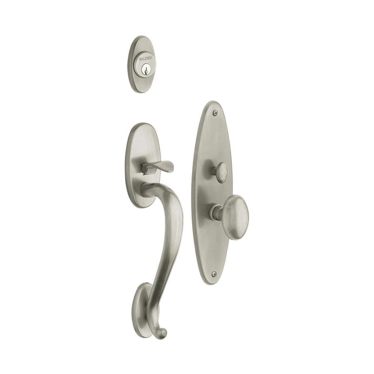 Baldwin Estate 5015 Classic Door Knob Set Polished Chrome Privacy