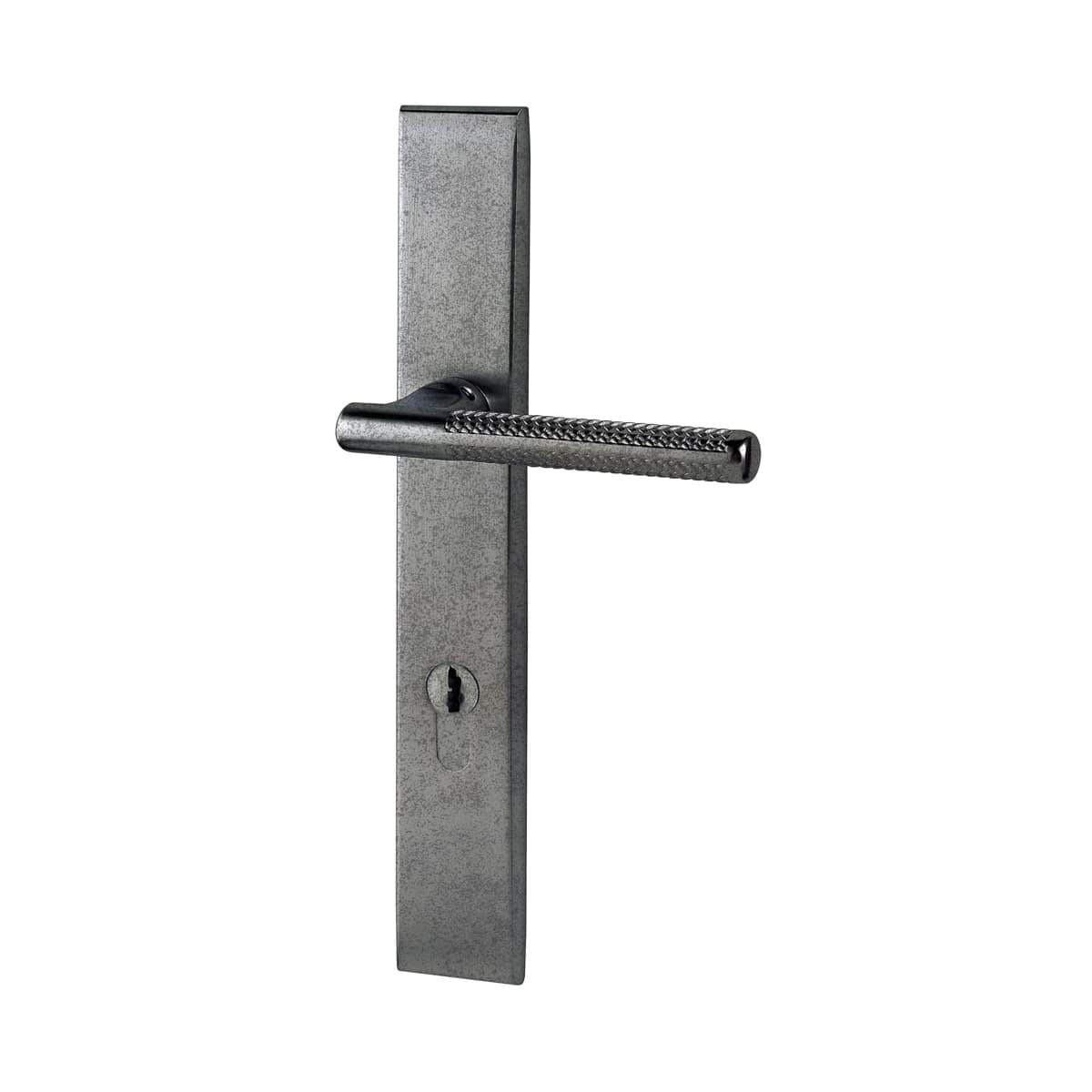 Baldwin Mp013112act7 Venetian Bronze Lakeshore Door Configuration 7 Keyed Entry Multi Point Trim Lever Set With European Cylinder Below Handle Handlesets Com