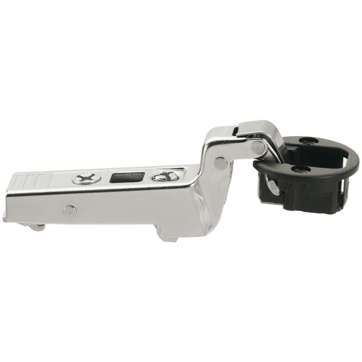 Blum 75t4300 Black Nickel Clip Top Inset Screw On Glass Cabinet Door Hinge With 94 Degree Opening Angle And Self Close Function Pullsdirect Com