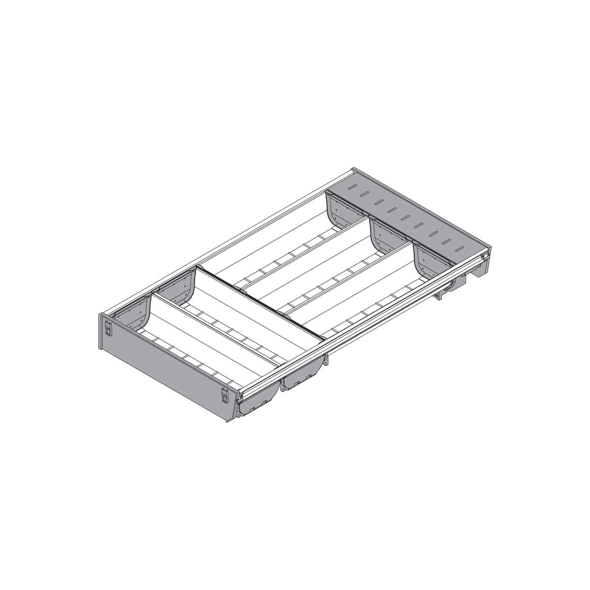 Blum Zsi 500bi3a Stainless Steel Dust Grey Orga Line 20 Inch 3