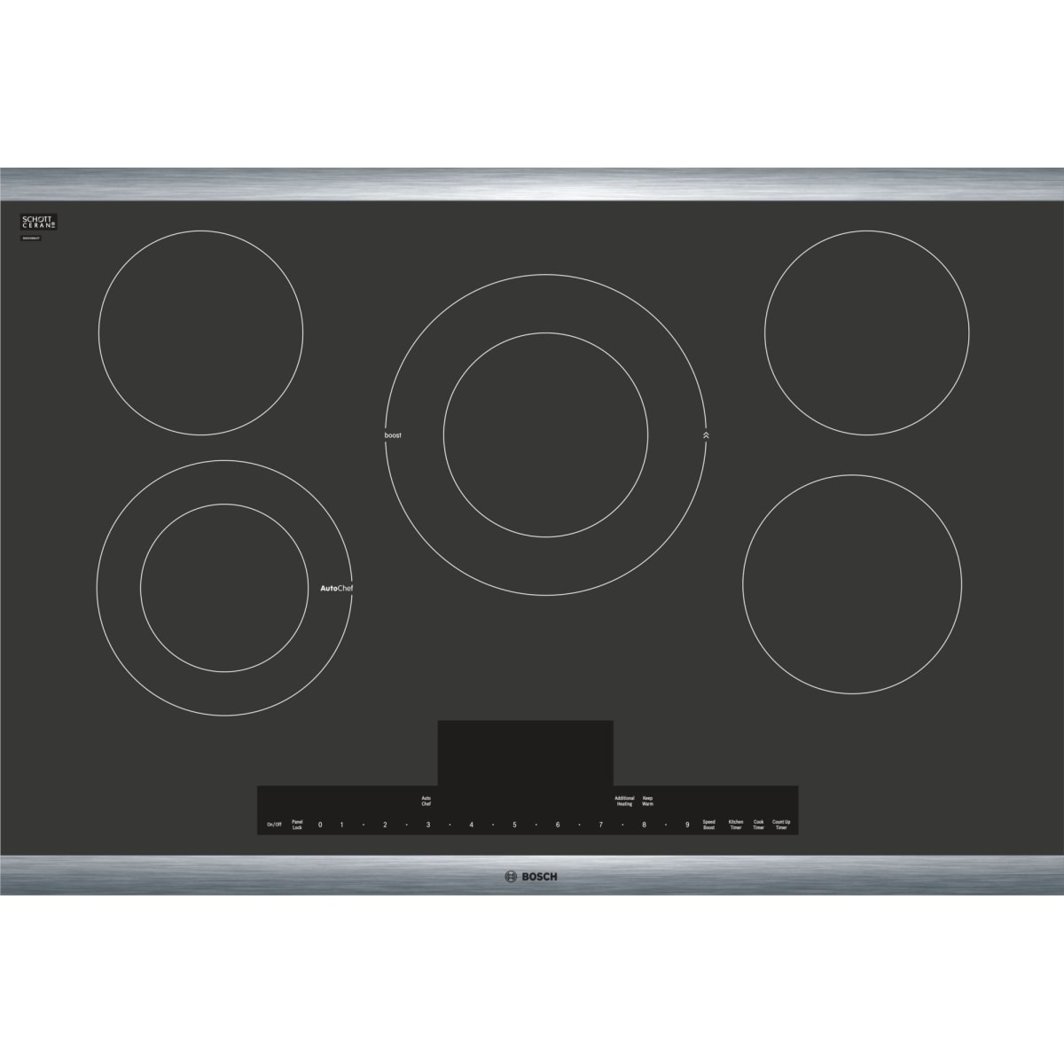 Bosch Netp068suc Black 30 Inch Wide Built In Electric Cooktop With