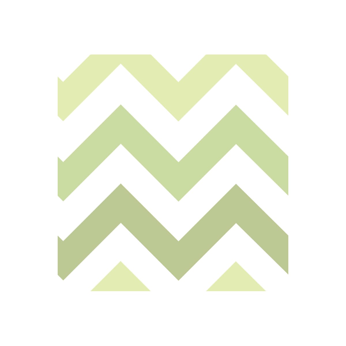 Brewster Nu1417 Green Zig Zag Kids Zig Zag Wall Pops Wallpaper