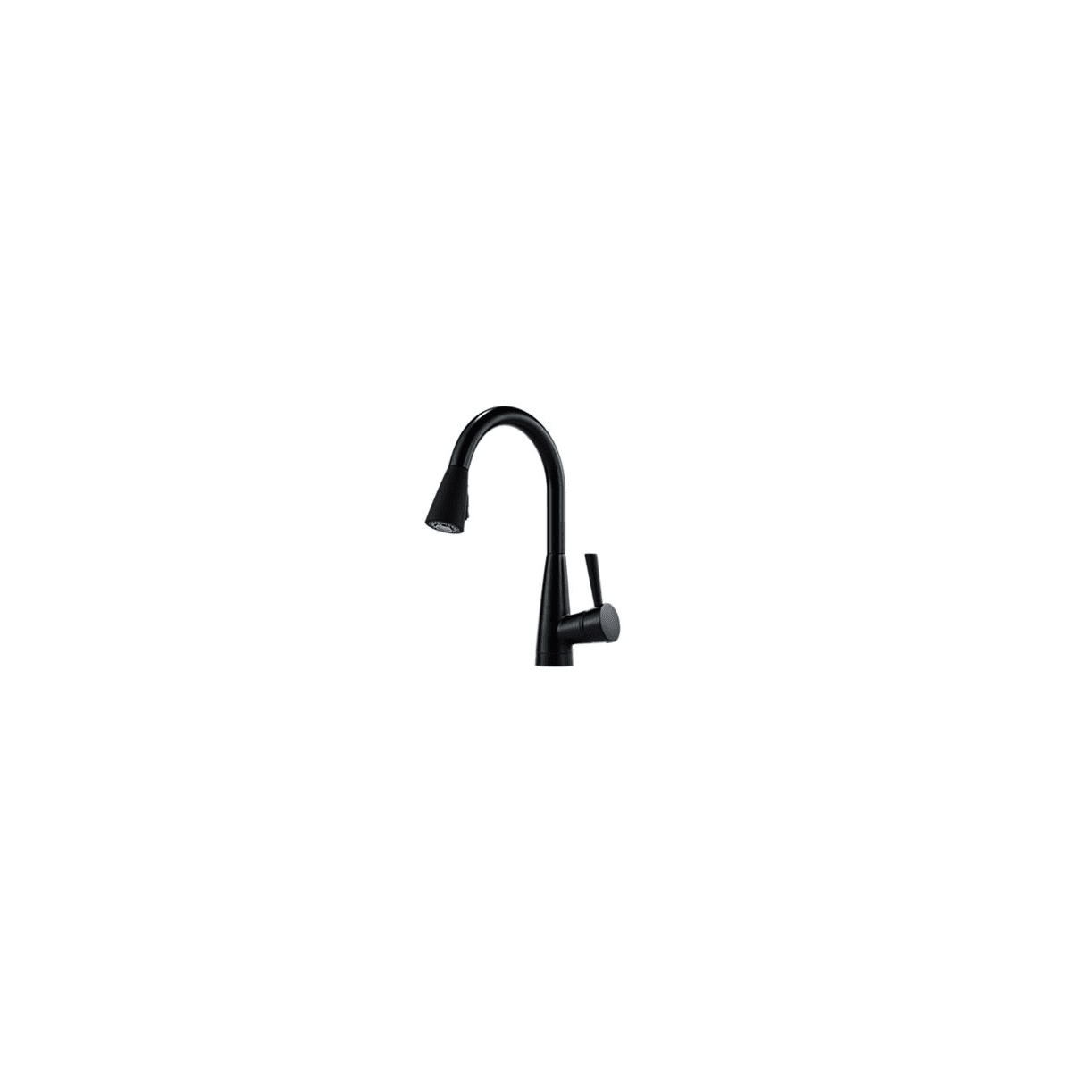Brizo D63700blst Black Single Handle Pull Down Kitchen Faucet From