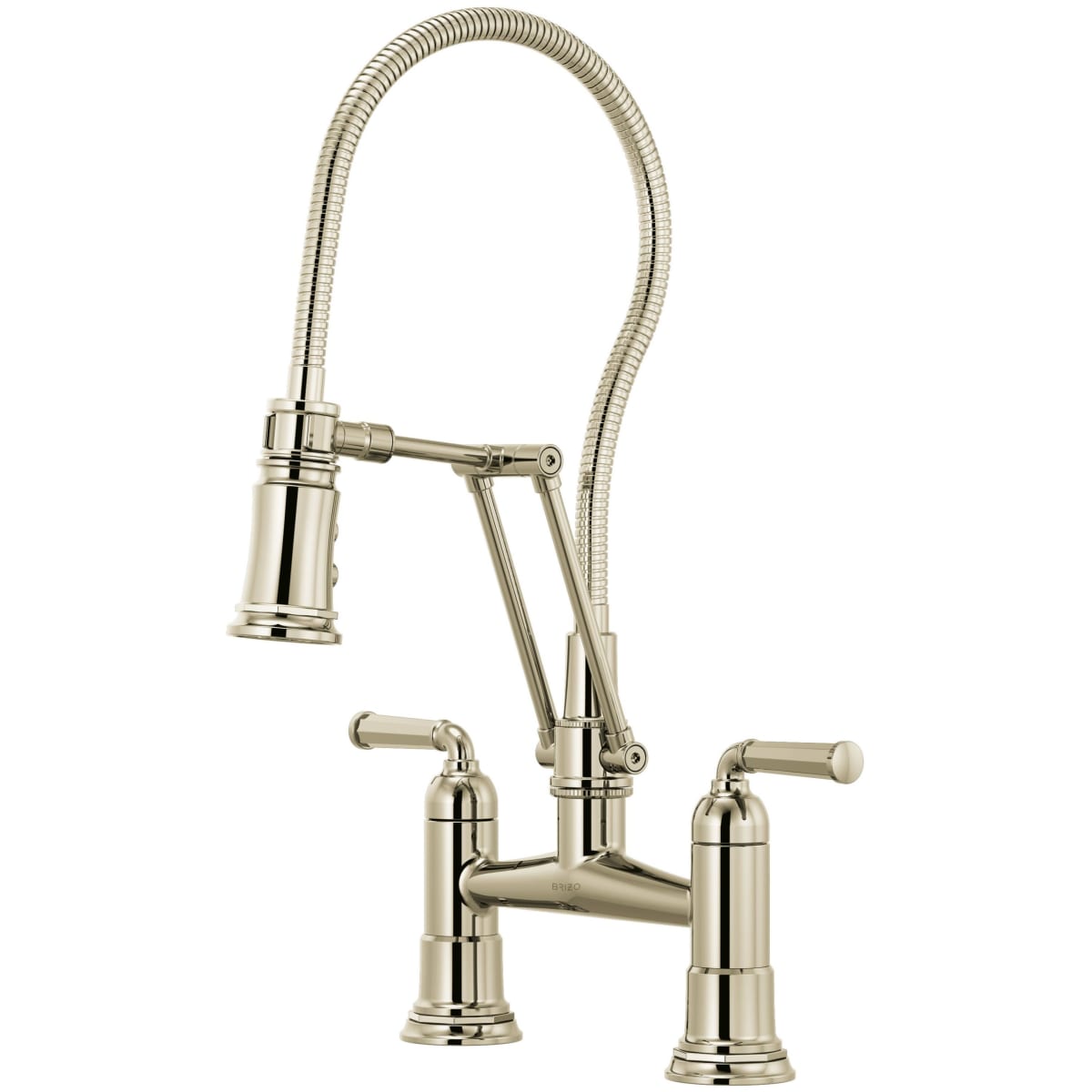 Brizo 62174LF-GL Luxe Gold Rook 1.8 GPM Bridge Kitchen Faucet with  