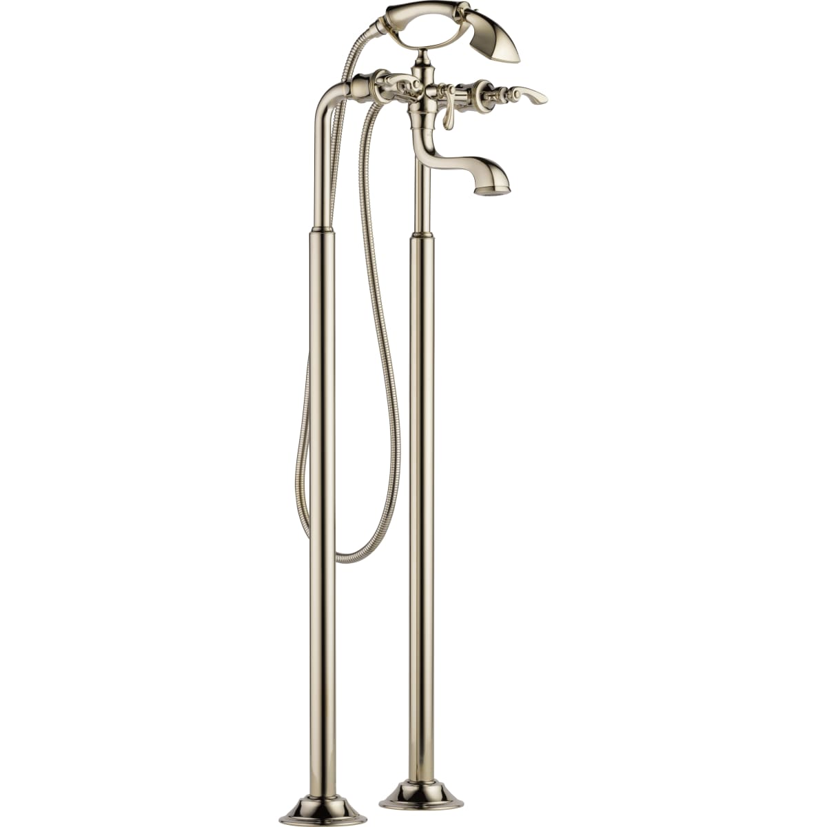 Brizo T70210 Cf Pn Brilliance Polished Nickel Floor Mounted Tub