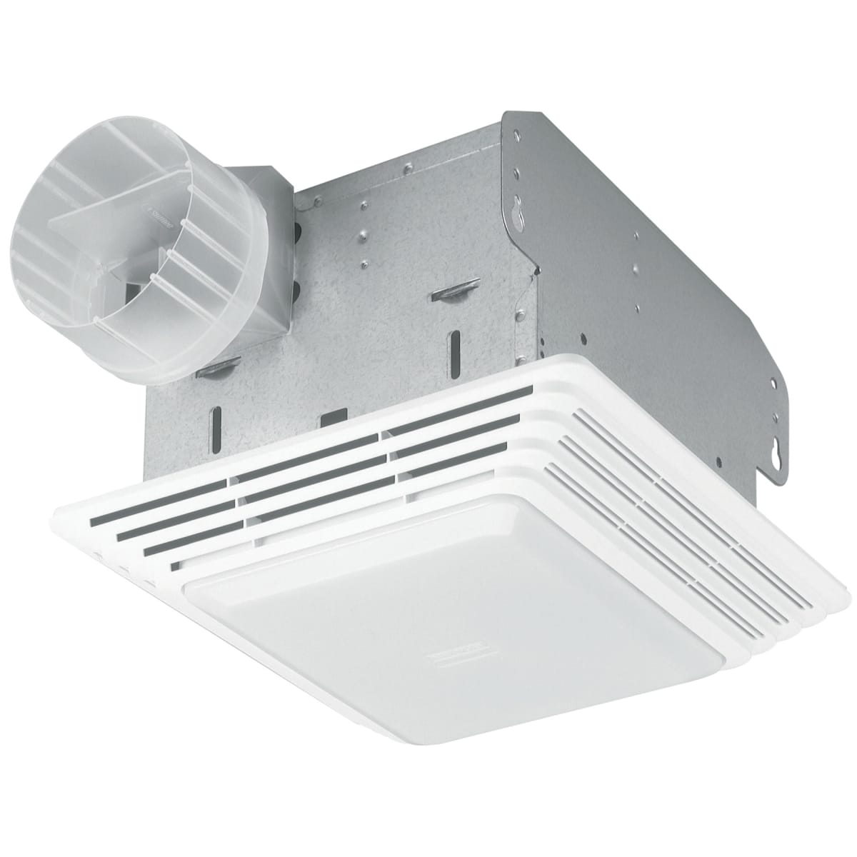 Broan 678 White Economy 50 CFM 2.5 Sone Ceiling Mounted Bath Fan with Light 