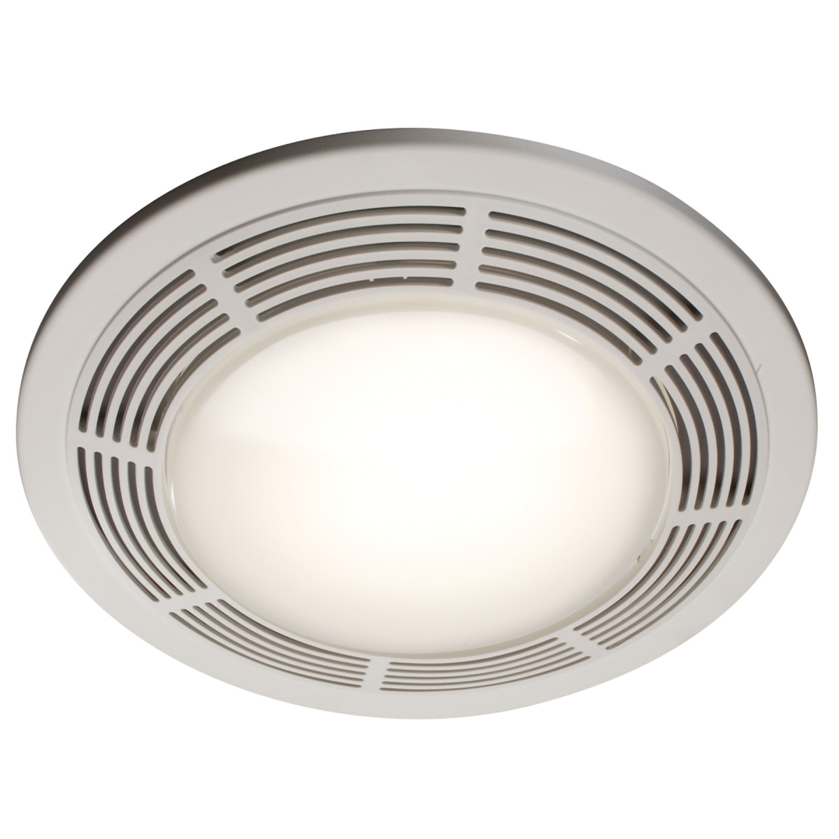 Broan 750 White Economy 100 CFM 5 Sone Ceiling Mounted Bath Fan with Light  - LightingDirect.com