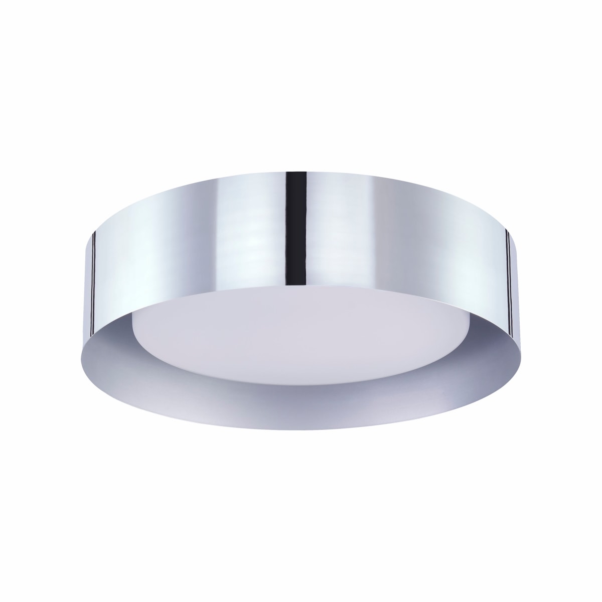 Bromi Design B4106C Chrome Lynch 3 Light 16" Wide Flush Mount Drum Ceiling  Fixture - LightingShowplace.com