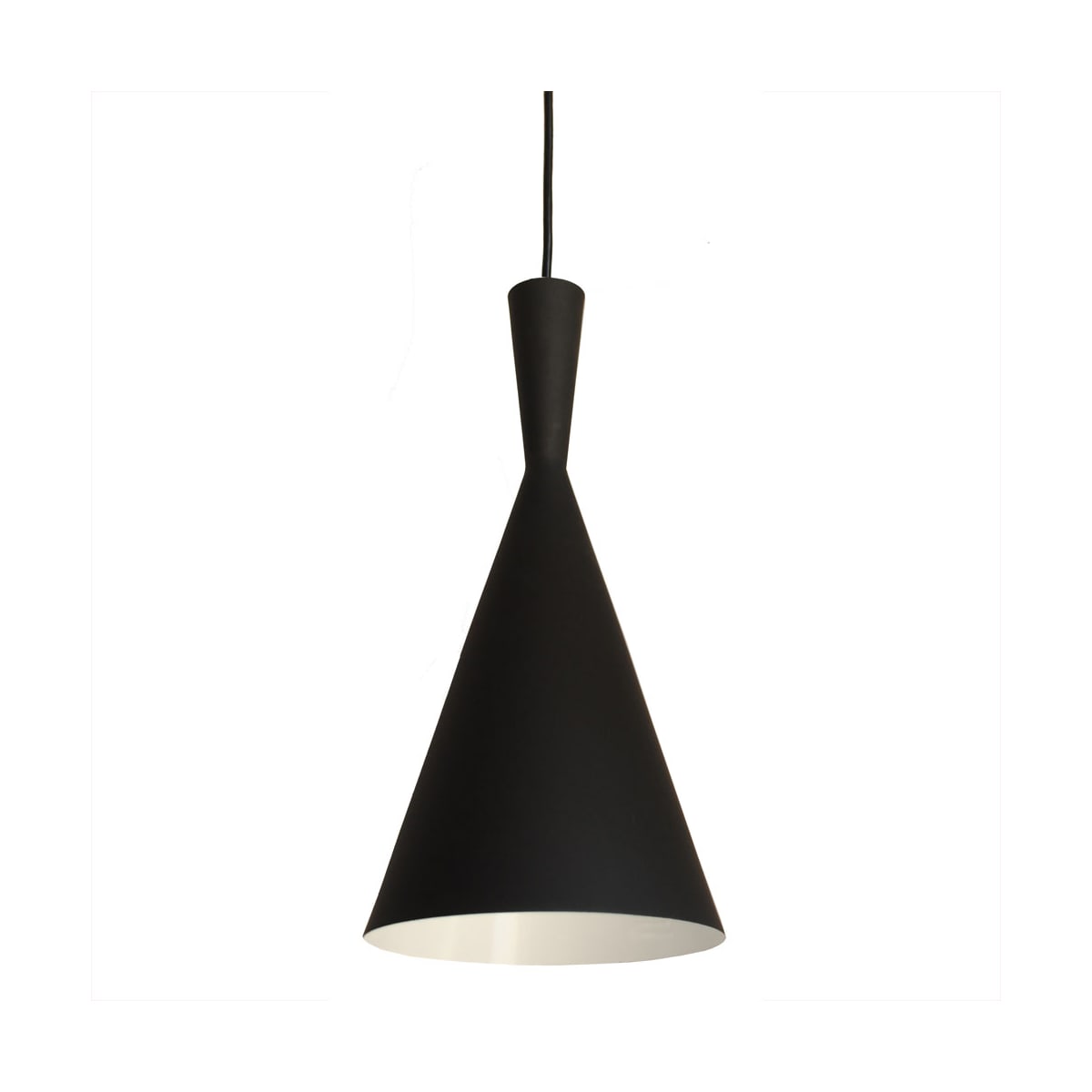 Bromi Design B6003 Black Berkley 1 Light Pendant with Modern Aluminum Shade  - LightingDirect.com