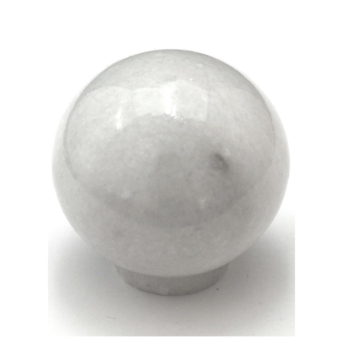 Cal Crystal Rb 2 White White Marble 1 1 2 Inch Round Cabinet Knob