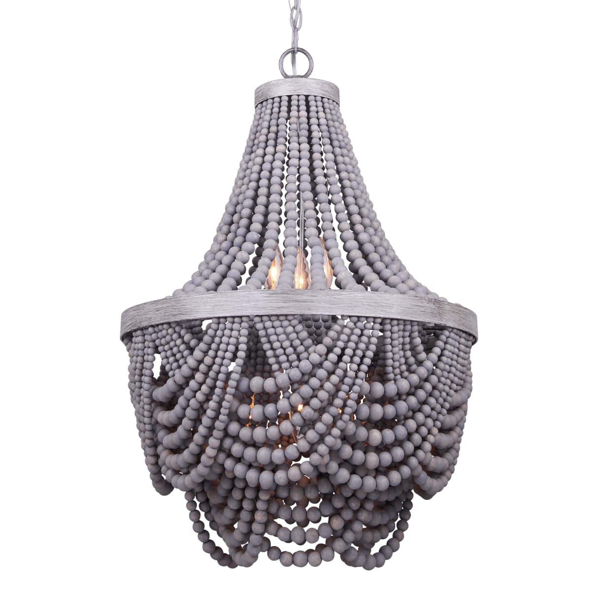 Canarm Kipling 6 Light Chandelier 120V Gray ICH1001A06BGY18