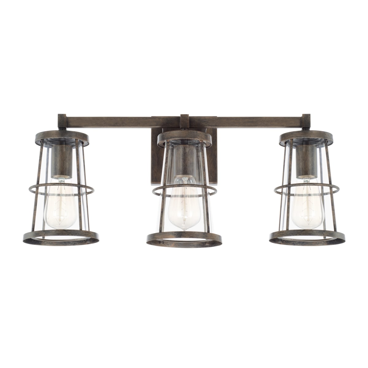 Capital Lighting 127431MS Mystic Sand Beaufort 3 Light 23 Wide Bathroom Vanity Light LightingDirect