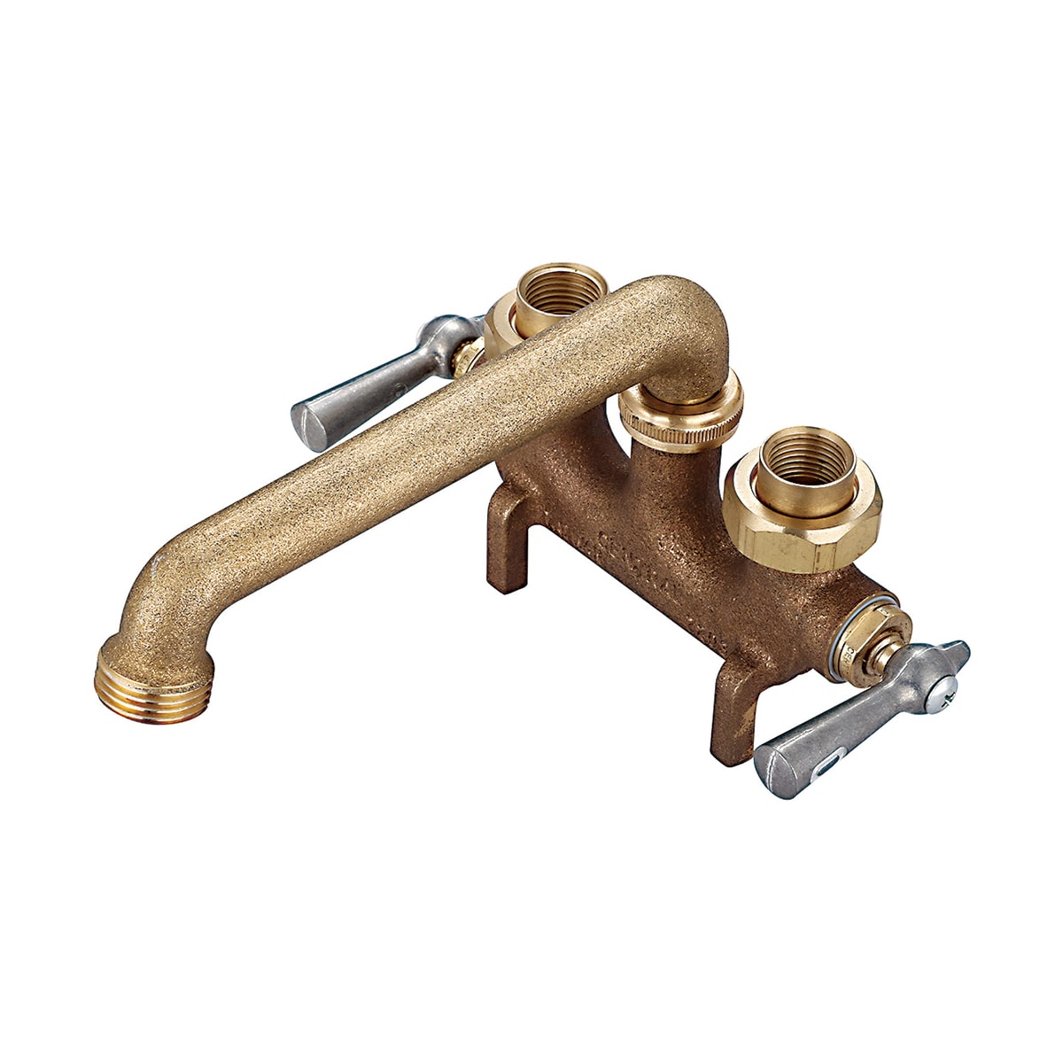 Central Brass 0465 5 Rough Brass Two Handle Laundry Faucet With