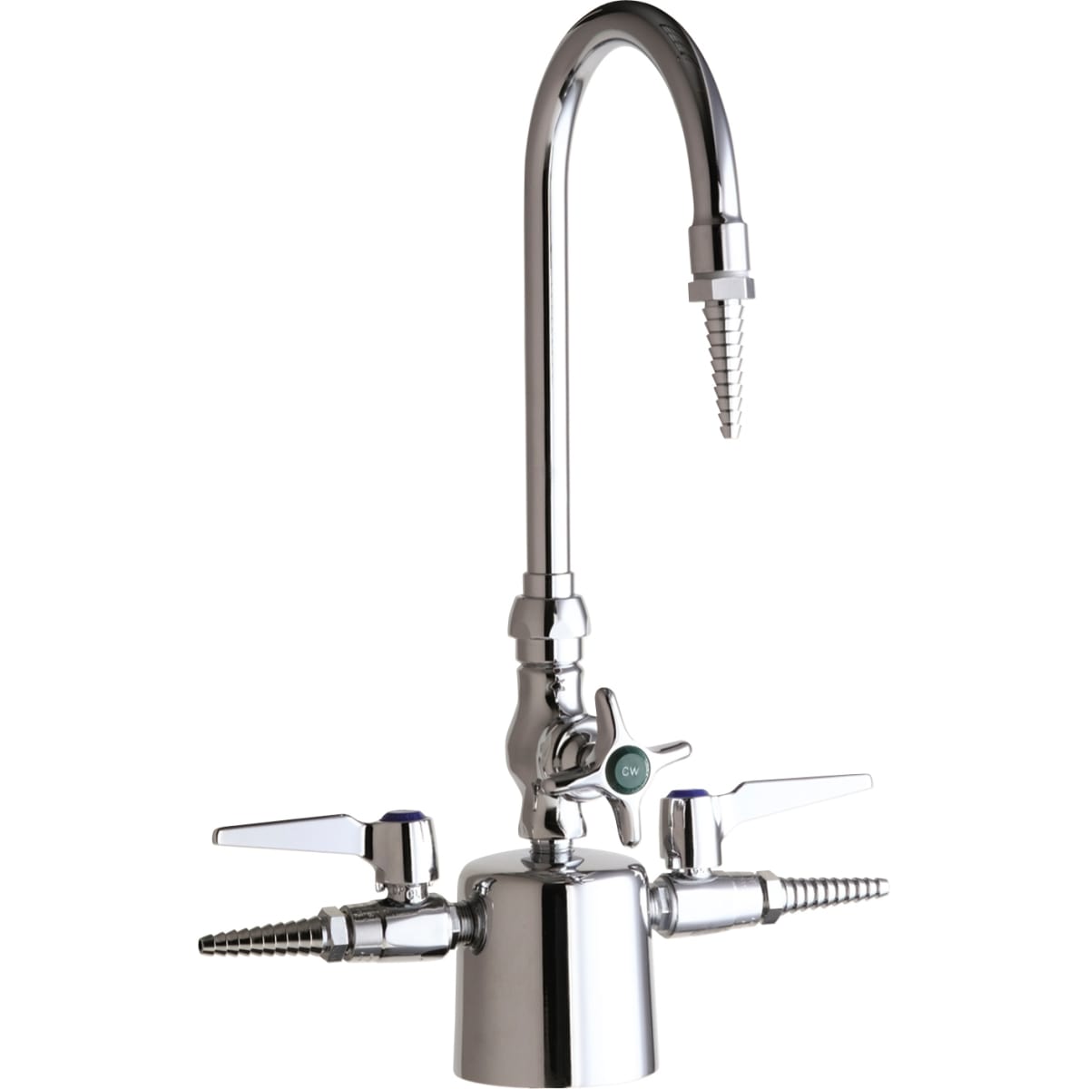 Chicago Faucets 1301 Cp Chrome Single Hole Lab Faucet With Cross