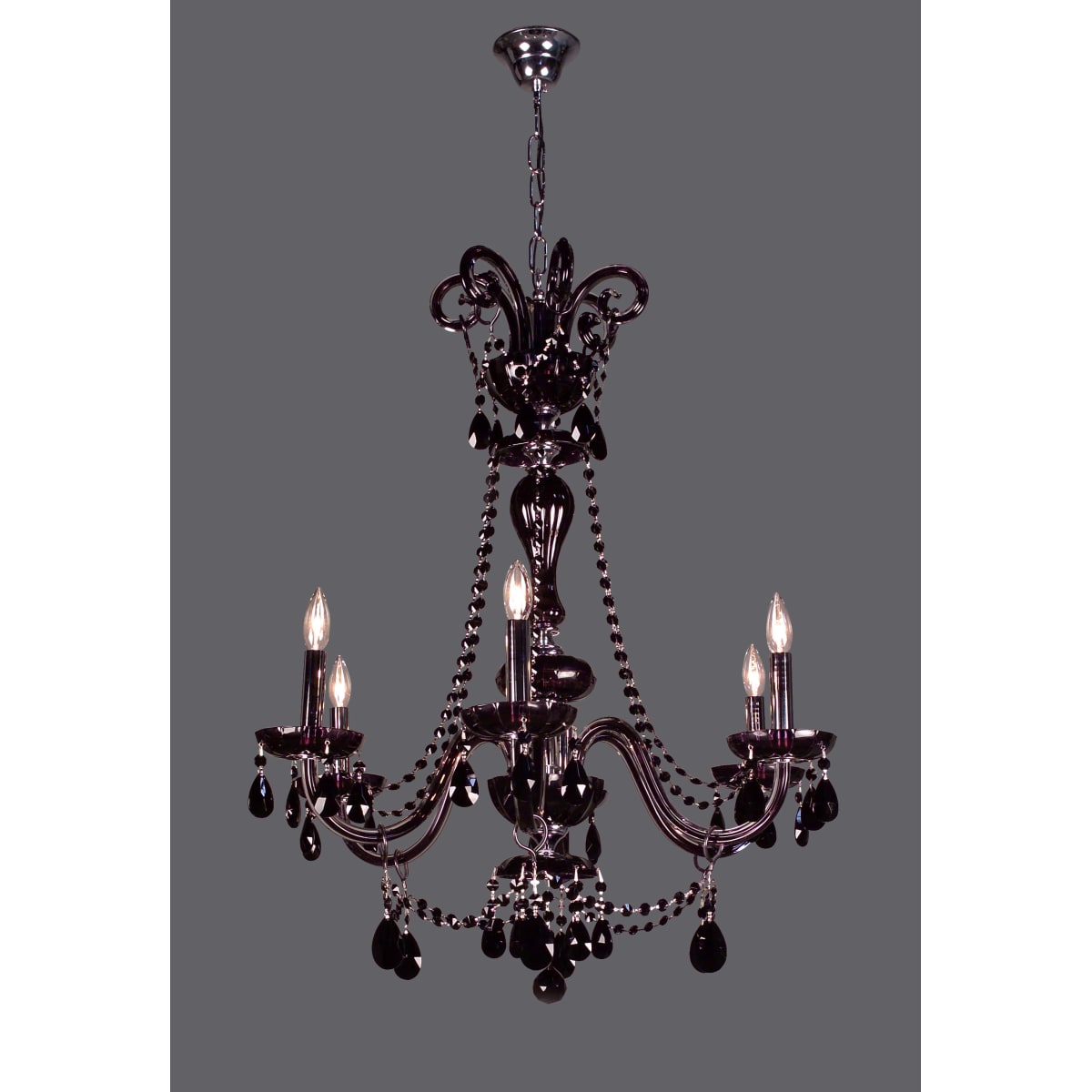 Classic Lighting 82016 Cbk Crystalique Black 35 Crystal Chandelier From The Monte Carlo Elite Collection Lightingdirect Com