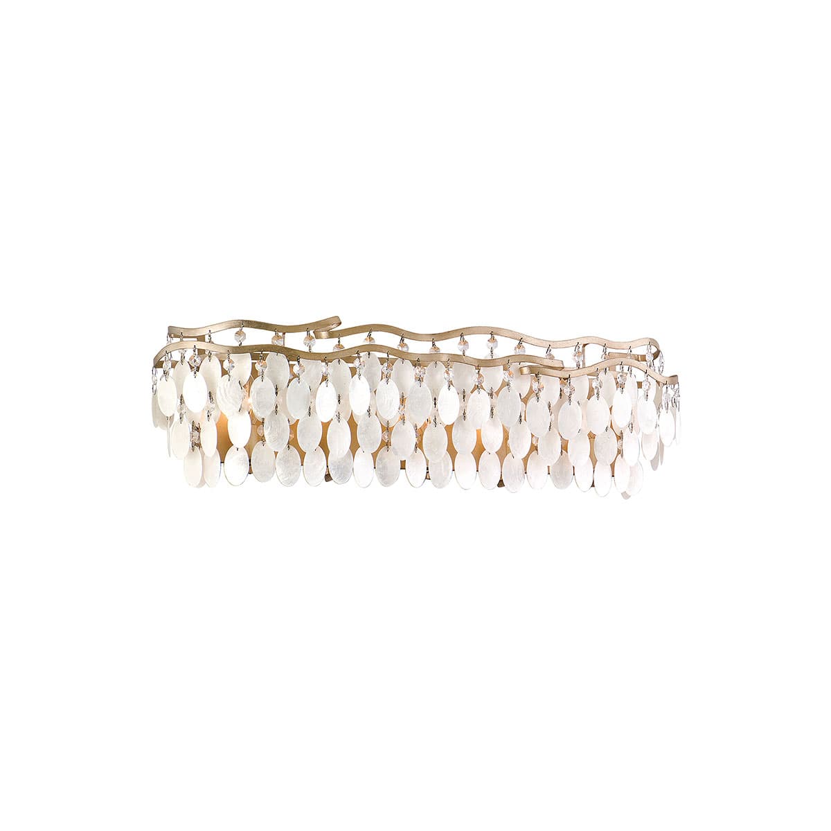 Capiz shell vanity store light