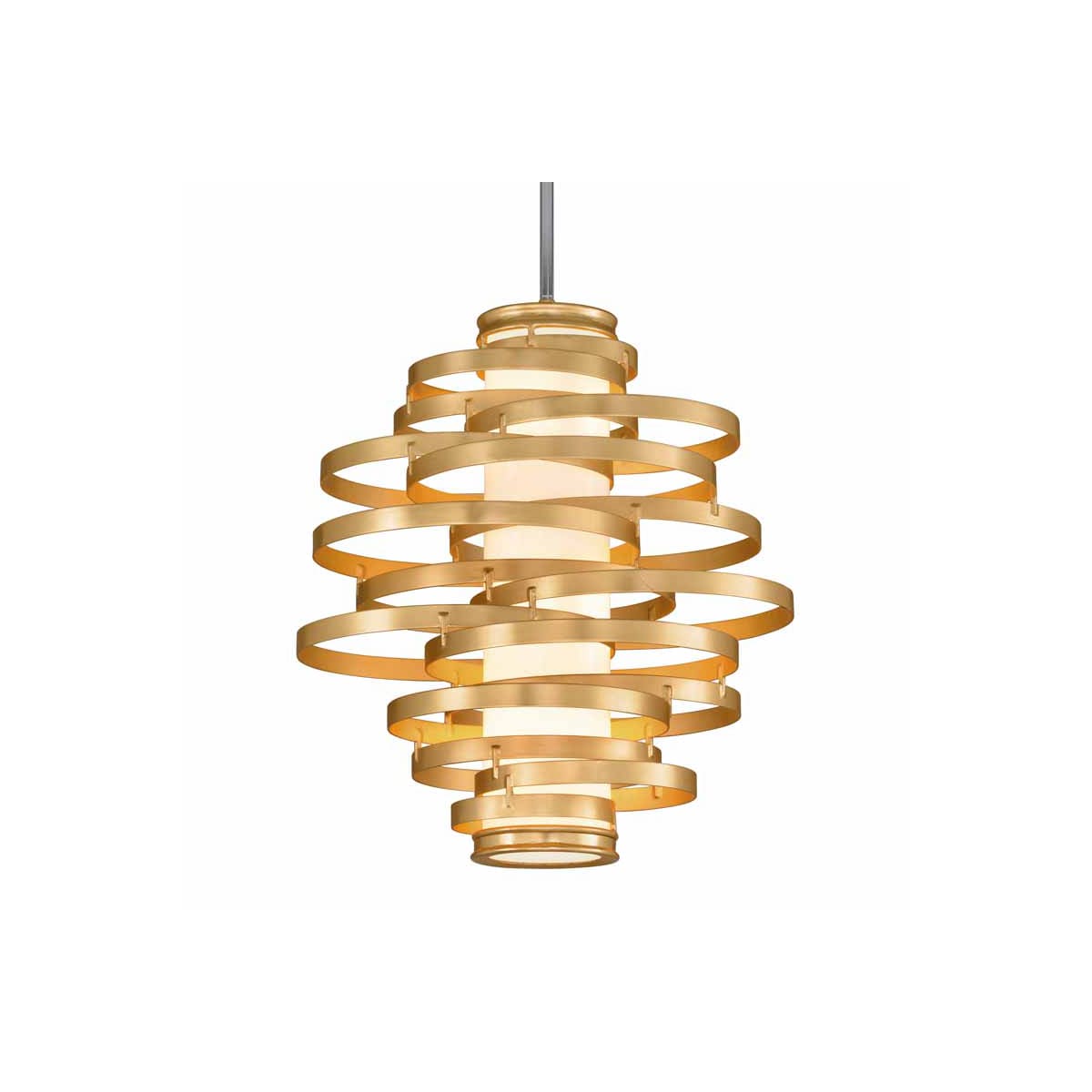 Corbett Lighting 225 43 Gold Leaf With Polished Stainless Accents Corbett Lighting 225 43 Gold Leaf With