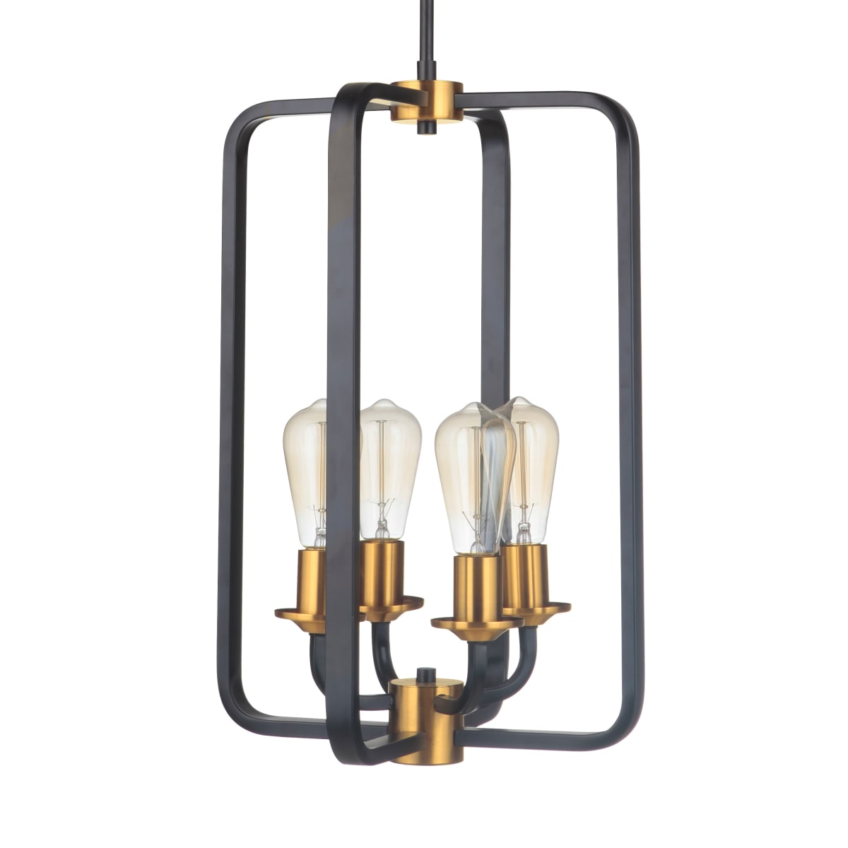 Craftmade 50334-FBSB Flat Black / Satin Brass Randolph 4 Craftmade 50334-FBSB Flat Black / Satin Brass Randolph 4