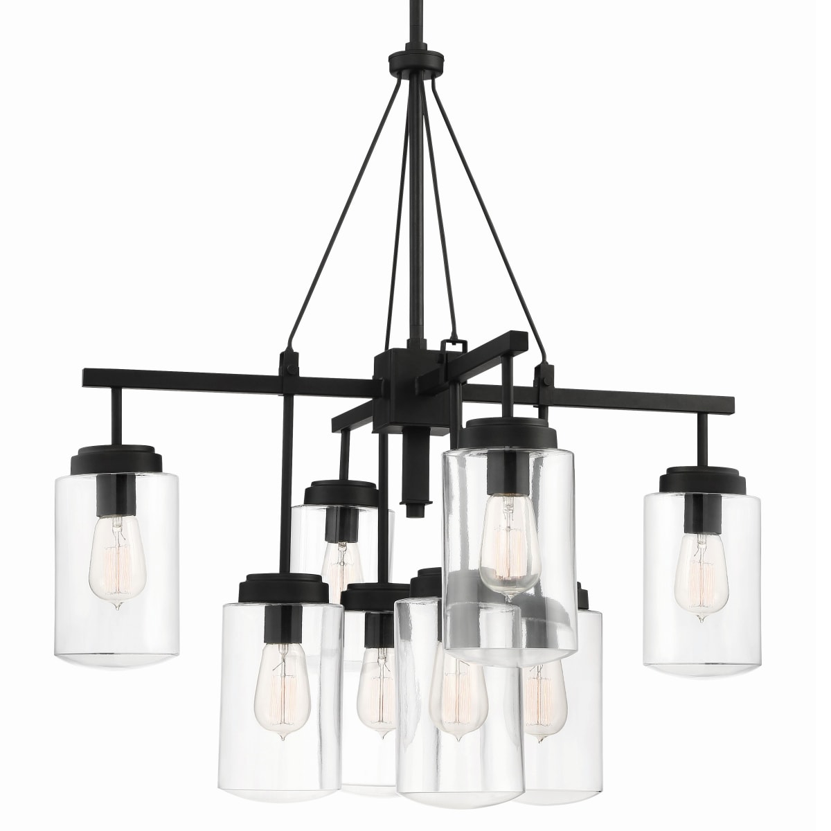 Craftmade 52128-ESP Espresso Crosspoint 8 Light 30