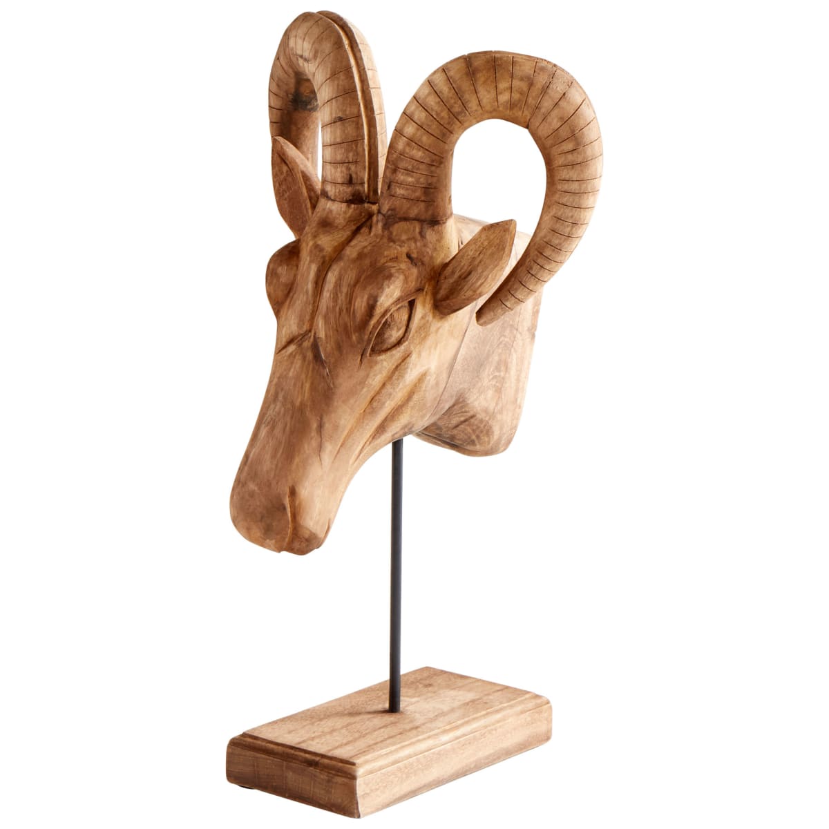 Cyan Design 10075 Natural Iron and Wood Ibex Goat Head Cyan Design 10075 Natural Iron and Wood Ibex Goat Head