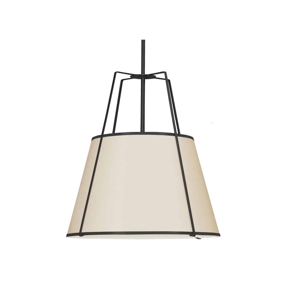 Dainolite TRA-1P-BK-GRY Matte Black / Grey Trapezoid 18