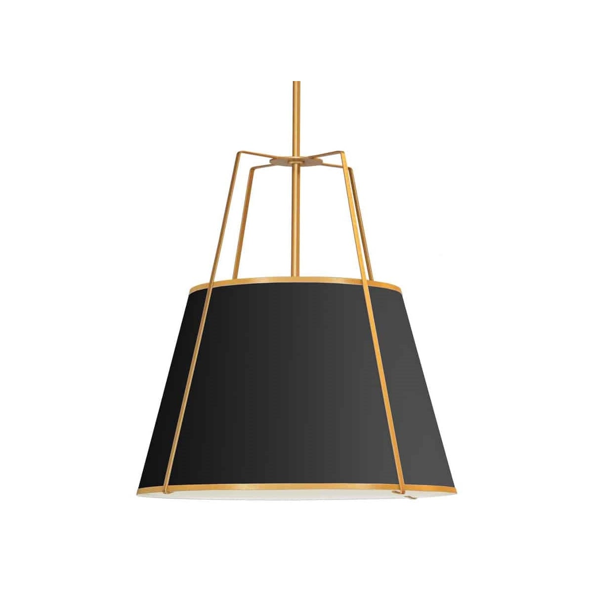 Dainolite TRA-1P-BK-GRY Matte Black / Grey Trapezoid 18