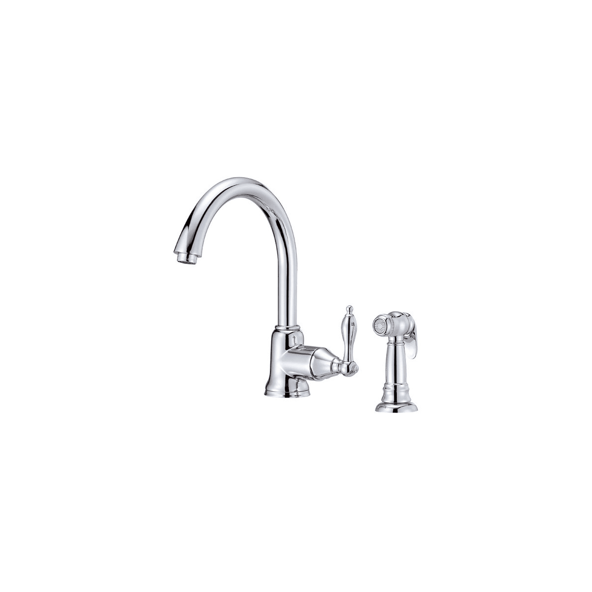 Danze D401540 Chrome Kitchen Faucet - Includes Metal Side ...